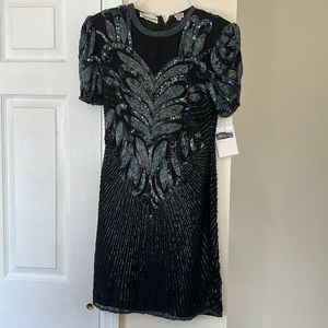 Vintage Jasdee Fashion Inc beaded Sequin Dress